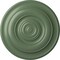 Ekena Millwork Niobe Ceiling Medallion (Fits Canopies up to 8 5/8"), Hand-Painted Athenian Green, 18"OD x 1 1/2"P CM18NIAGF - alternate 1